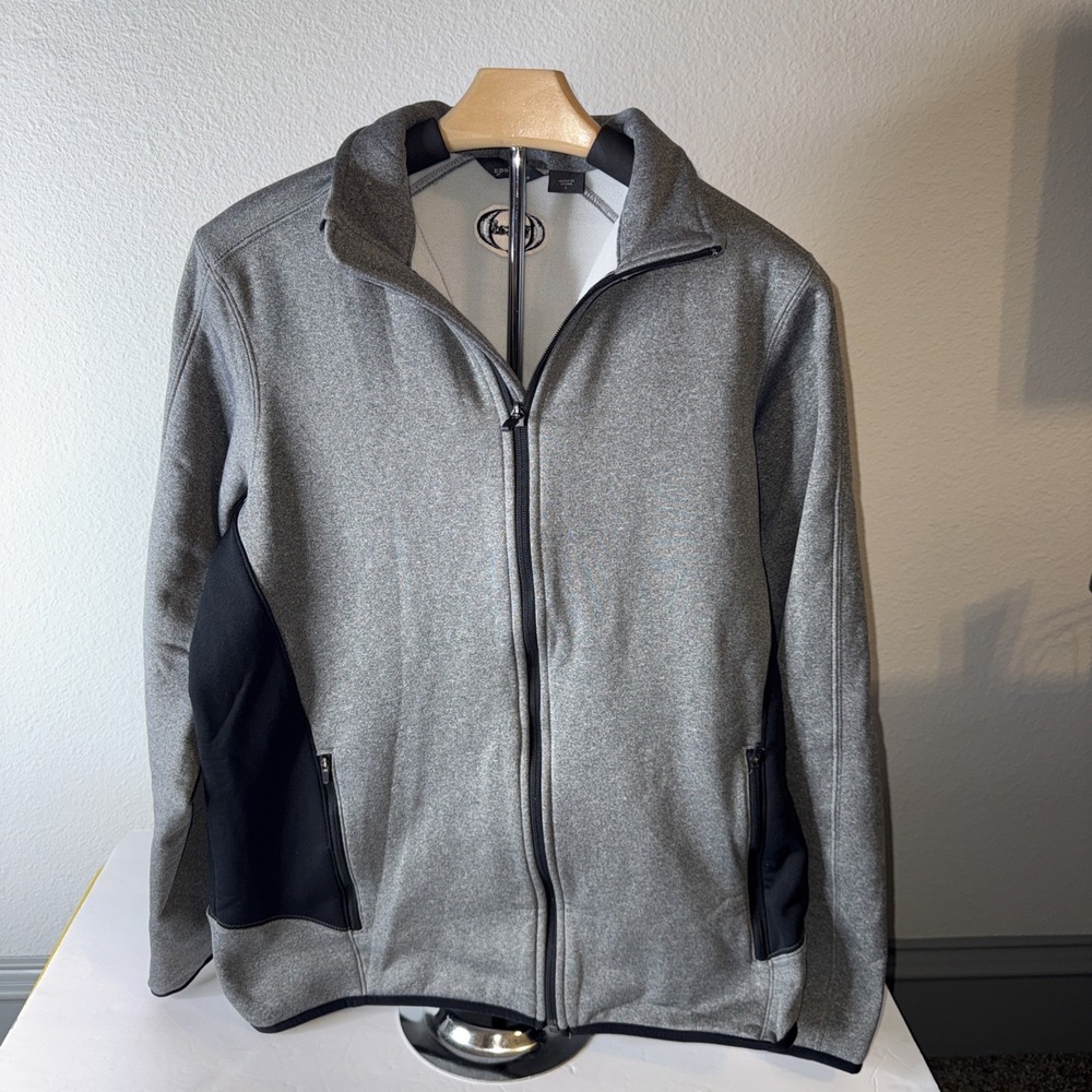 Eddie Bauer Jacket Mens Gray Size L Full Zip Outdoor Hiking E0064